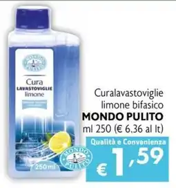 Eurospesa Cura lavastoviglie limone MONDO PULITO offerta