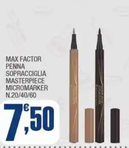 Splendidi e Splendenti Max Factor penna sopracciglia masterpiece micromarker offerta