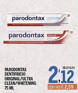Gruppo Pascar Parodontax dentifricio original/ultra clean/whitening offerta