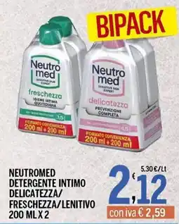 Gruppo Pascar Neutromed detergente intimo delicatezza/freschezza/lenitivo offerta