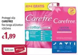 Futura Supermercati Proteggi slip Carefree flex tanga ali/cotton offerta