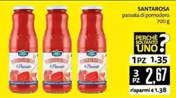 PRO7 Supermercati Santarosa passata di pomodoro offerta