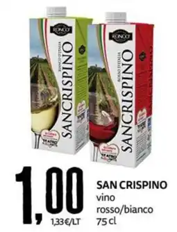 PRO7 Supermercati San Crispino vino rosso/bianco offerta