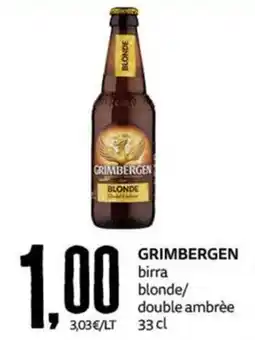 PRO7 Supermercati Grimbergen birra blonde offerta
