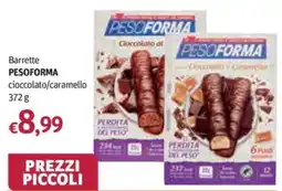 Futura Supermercati Barrette PESOFORMA cioccolato/caramello offerta