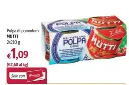 Futura Supermercati Polpa di pomodoro Mutti offerta