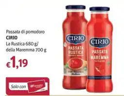 Futura Supermercati Passata di pomodoro Cirio offerta