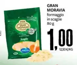 PRO7 Supermercati Gran Moravia formaggio in scaglie offerta