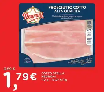 Prosciutto cotto alta qualità Negroni