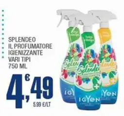Splendidi e Splendenti Splendeo il profumatore igienizzante offerta