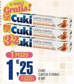 Splendidi e Splendenti Cuki carta forno offerta