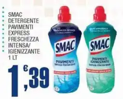 Splendidi e Splendenti Smac detergente pavimenti express freschezza intensa/igienizzante offerta