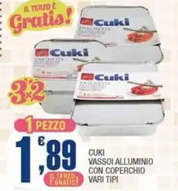 Splendidi e Splendenti Cuki vassoi alluminio con coperchio offerta