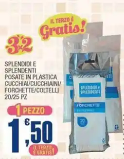 Splendidi e Splendenti Splendidi e Splendenti posate in plastica offerta