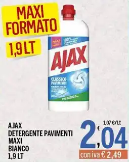 Gruppo Pascar Ajax Detergente Pavimenti Maxi Bianco offerta