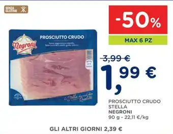 Prosciutto crudo Stella Negroni