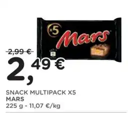 Poli Snack multipack x5 mars offerta