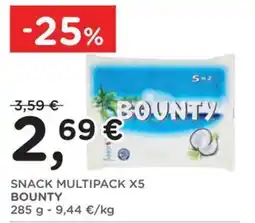 Poli Snack multipack bounty offerta