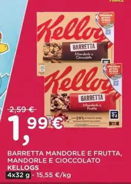Poli Barretta mandorle e frutta, mandorle e cioccolato Kellogs offerta
