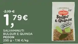 Poli Salvaminuti Bulgur e Quinoa Pedon offerta