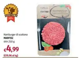 Futura Supermercati Hamburger di scottona MARFISI offerta
