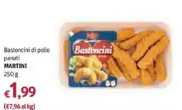 Futura Supermercati Bastoncini di pollo panati MARTINI offerta