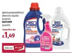 Futura Supermercati Igienizzante/additivo/detersivo liquido lavatrice BIOFORM assortiti offerta