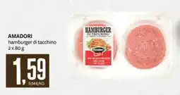PRO7 Supermercati Amadori hamburger di tacchino offerta