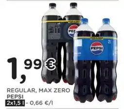 Poli Regular, Max Zero Pepsi offerta