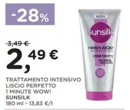 Poli Trattamento intensivo liscio perfetto 1 minute wow! Sunsilk offerta