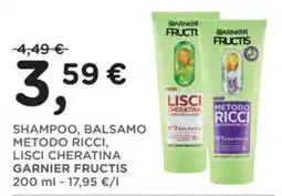 Poli Shampoo, balsamo metodo ricci, lisci cheratina garnier fructis offerta