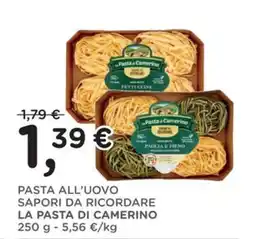 Poli Pasta all'uovo Sapori da ricordare La pasta di Camerino offerta