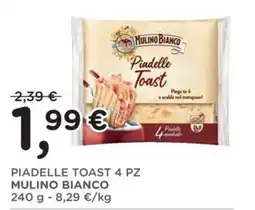Poli Piadelle Toast Mulino Bianco offerta