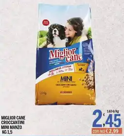Gruppo Pascar Miglior cane croccantini mini manzo offerta