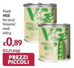 Futura Supermercati Piselli VEGÈ offerta