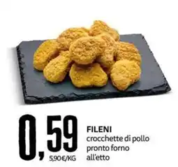 PRO7 Supermercati Fileni crocchette di pollo offerta