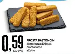PRO7 Supermercati Frosta bastoncini di merluzzo d'Alaska offerta