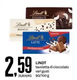 PRO7 Supermercati Lindt tavola di cioccolato offerta