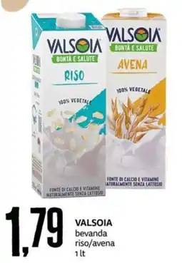 PRO7 Supermercati VALSOIA bevanda riso/avena offerta