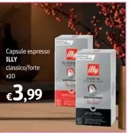 Futura Supermercati Capsule espresso ILLY classico/forte offerta