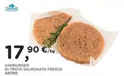Poli Hamburger di trota salmonata fresco Astro offerta