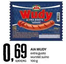 PRO7 Supermercati AIA WUDY extra gusto wurstel suino offerta