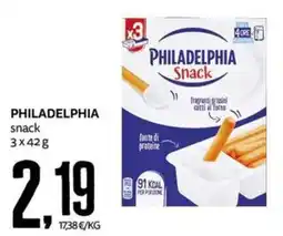 PRO7 Supermercati Philadelphia snack offerta