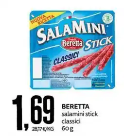 PRO7 Supermercati Beretta salamini stick classici offerta