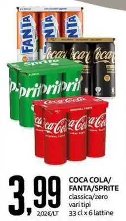 PRO7 Supermercati Coca Cola/Fanta/Sprite classica/zero offerta