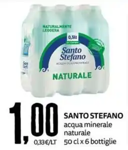 PRO7 Supermercati Santo Stefano acqua minerale naturale offerta