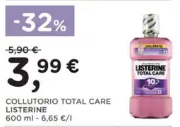 Poli Collutorio total care listerine offerta