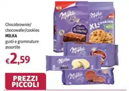 Futura Supermercati Chocobrownie cookies MILKA offerta