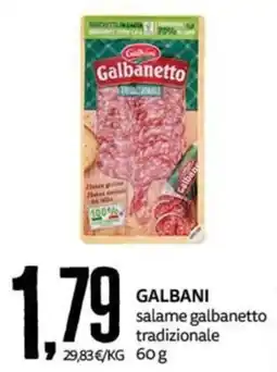 PRO7 Supermercati Galbani salame galbanetto tradizionale offerta