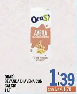 Gruppo Pascar Orasì bevanda di avena con calcio offerta